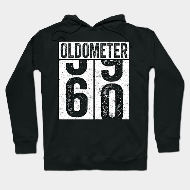 60 Years Old Oldometer Hoodie by Saulene